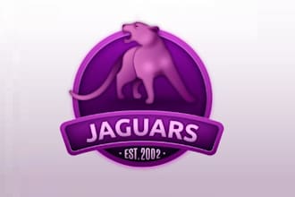 design a creative gradient jaguar logo for your brand