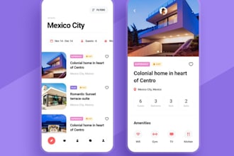 develop hotel booking and vacation rental app