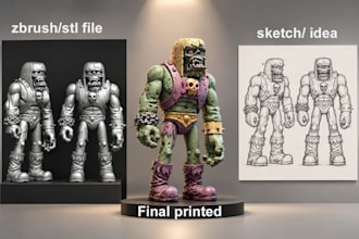 turn any character or idea into a 3d printable figure