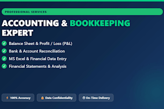 do professional accounting, bookkeeping, and excel tasks
