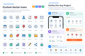 design custom vector icons and professional icon sets