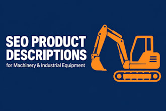 write SEO product descriptions for machinery