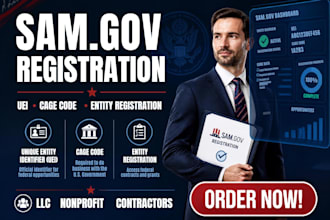 register your business on sam gov and help obtain uei and cage code