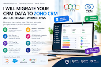 migrate your CRM data to zoho CRM and automate workflows