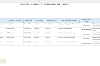 do conduct freedom to operate fto patent search