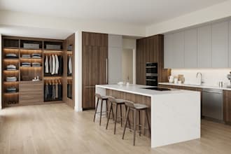 design kitchen cabinet, millwork, shop drawing, closet and interior design