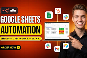 n8n google sheets automation, n8n crm automation and n8n workflow