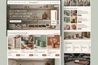 design custom ecommerce website and responsive UI UX design