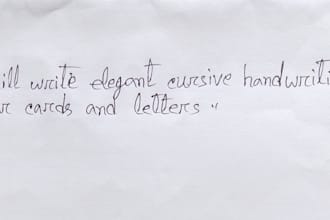 write neat handwritten letters notes or study materials for you