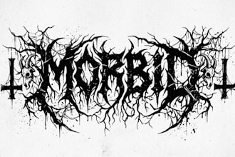 create underground metal, old school logo