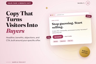 sales page copy that turns visitors into paying customers