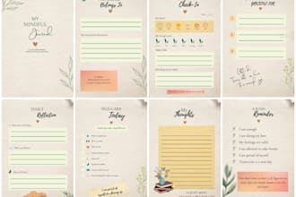 design a custom journal, planner, or printable in canva