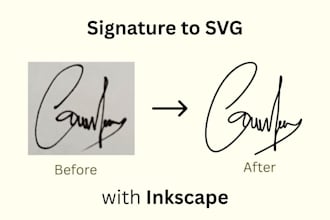turn your signature into clean vector svg