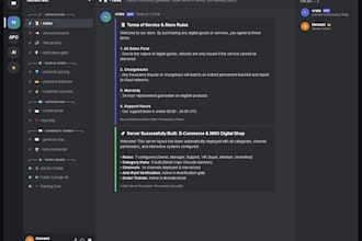 build a custom discord bot server and automations