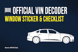 decode vin, get window sticker, recall and inspection checklist