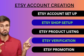 verifide etsy account, etsy store setup, etsy creation, etsy listing