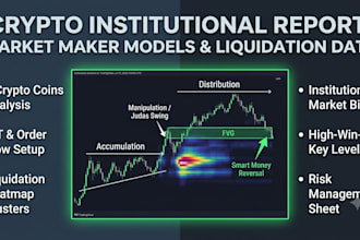 provide institutional crypto analysis using ict and order flow