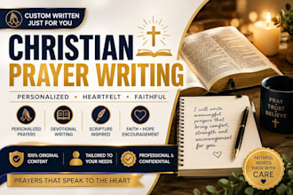 write personalized christian prayers and faith based messages