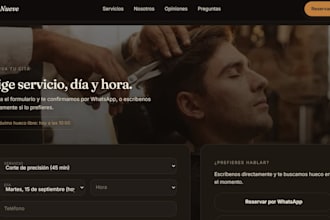 build you a website with online booking and appointments