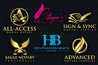 design modern notary, realtor, law firm and real estate logo
