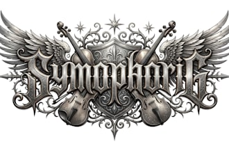 design melodic metal, symphonic metal, fantasy logo