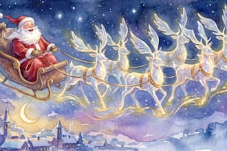 christmas children storybook illustration picture book kids story illustration
