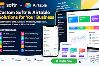 setup softr CRM automation sales analytics issue tracker airtable marketplace