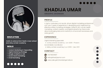 desing an outstanding infographic resume CV desing under 24 hours