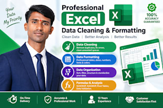 do excel data cleaning, formatting and remove duplicates