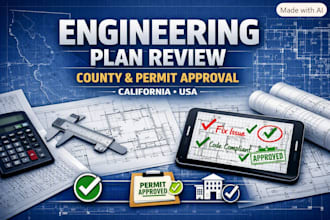 review engineering plans for county approval in california seal florida georgia