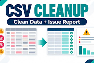 clean deduplicate and normalize your CSV or spreadsheet data