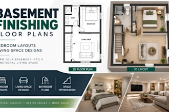 create basement fishing flor plans, bedroom layouts living space designs