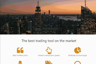 build custom responsive website, frontend and backend