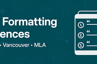 format your manuscript and references for journal submission