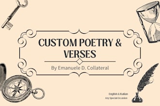 write a heartfelt custom poem for any special occasion