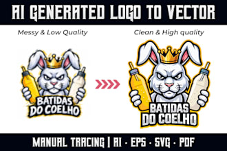 vectorize your ai generated logo in adobe illustrator