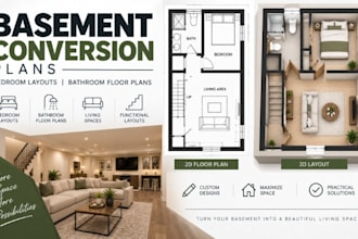 create basement conversion floor plans, bedroom layouts bathroom plans