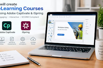 create elearing course using adobe captivate, ispring