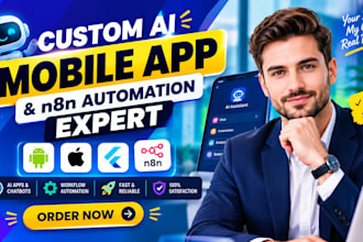 build ai mobile apps, ai chatbots, n8n ai automation solutions