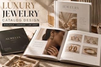 design jewelry catalog wholesale catalog line sheets product sheets and lookbook