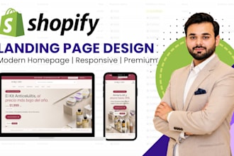 design a high converting shopify landing page or homepage