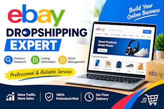 do ebay drop shipping product research and listing