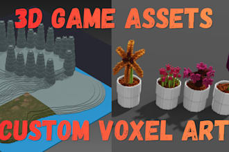 create custom voxel art environments and 3d game assets