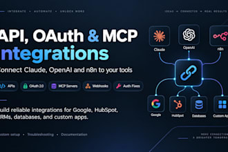 integrate or fix n8n ,apis, oauth, mcp servers and ai tools