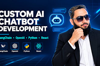 develop custom ai chatbot using openai, langchain, and python