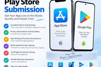publish your app to google play store and apple app store