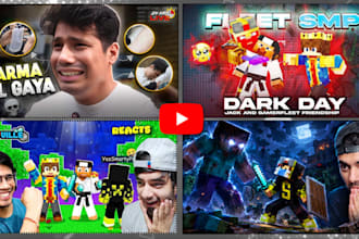 create custom youtube thumbnails for gaming, reaction and more