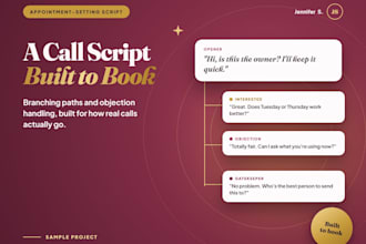 cold call scripts built to book more appointments