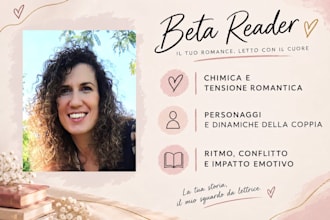 beta reading del tuo romance italiano contemporaneo, ya o na