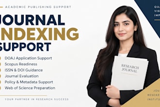 provide journal indexing and academic publishing support